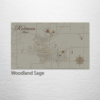 Robinson, Illinois Street Map