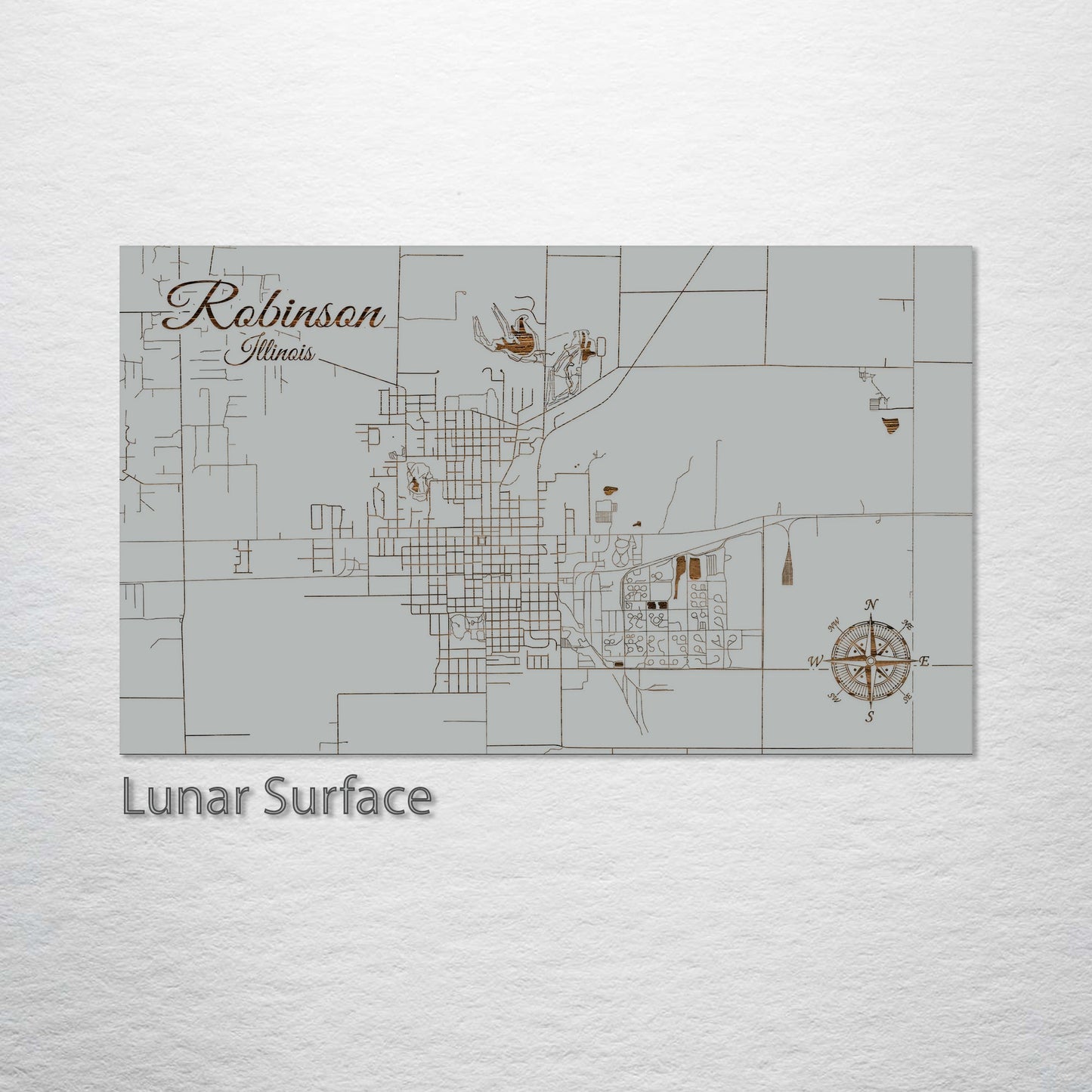 Robinson, Illinois Street Map