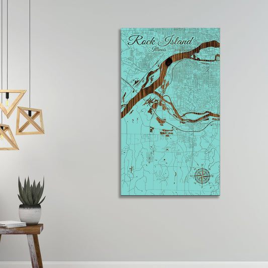 Rock Island, Illinois Street Map