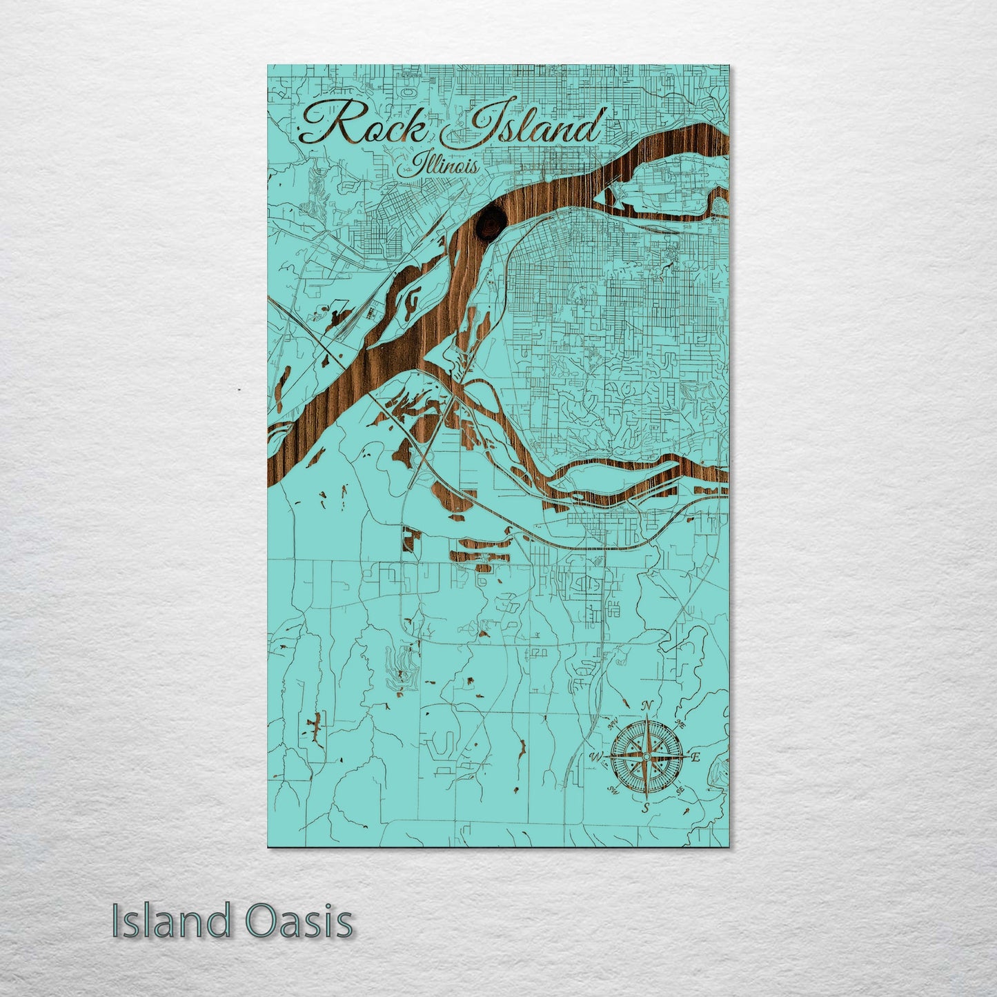 Rock Island, Illinois Street Map