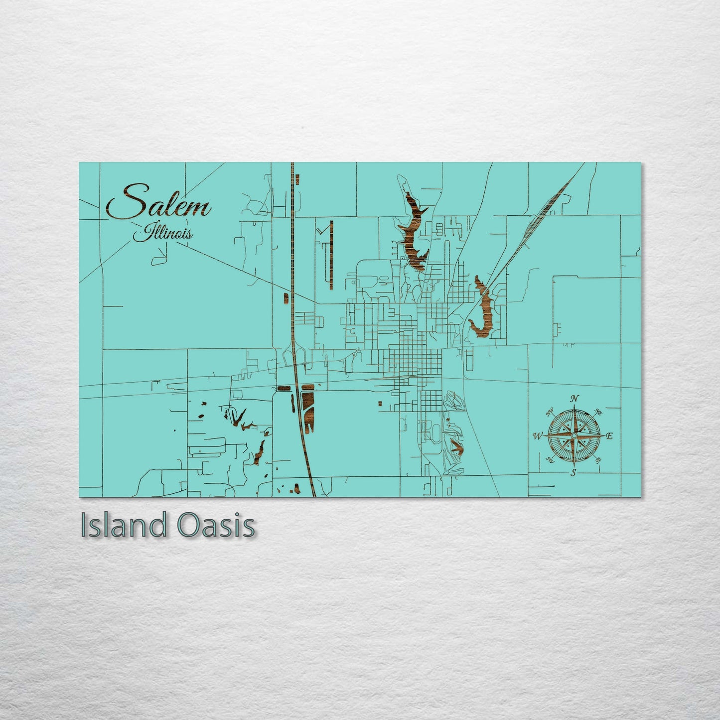 Salem, Illinois Street Map