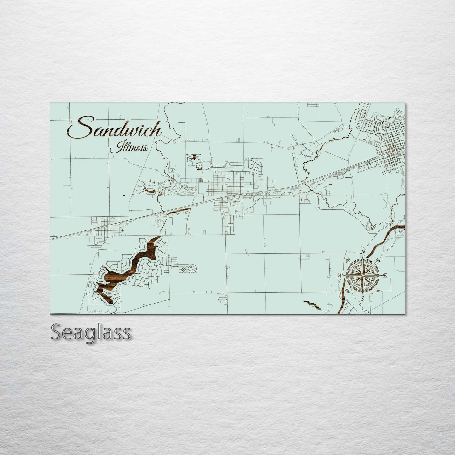 Sandwich, Illinois Street Map