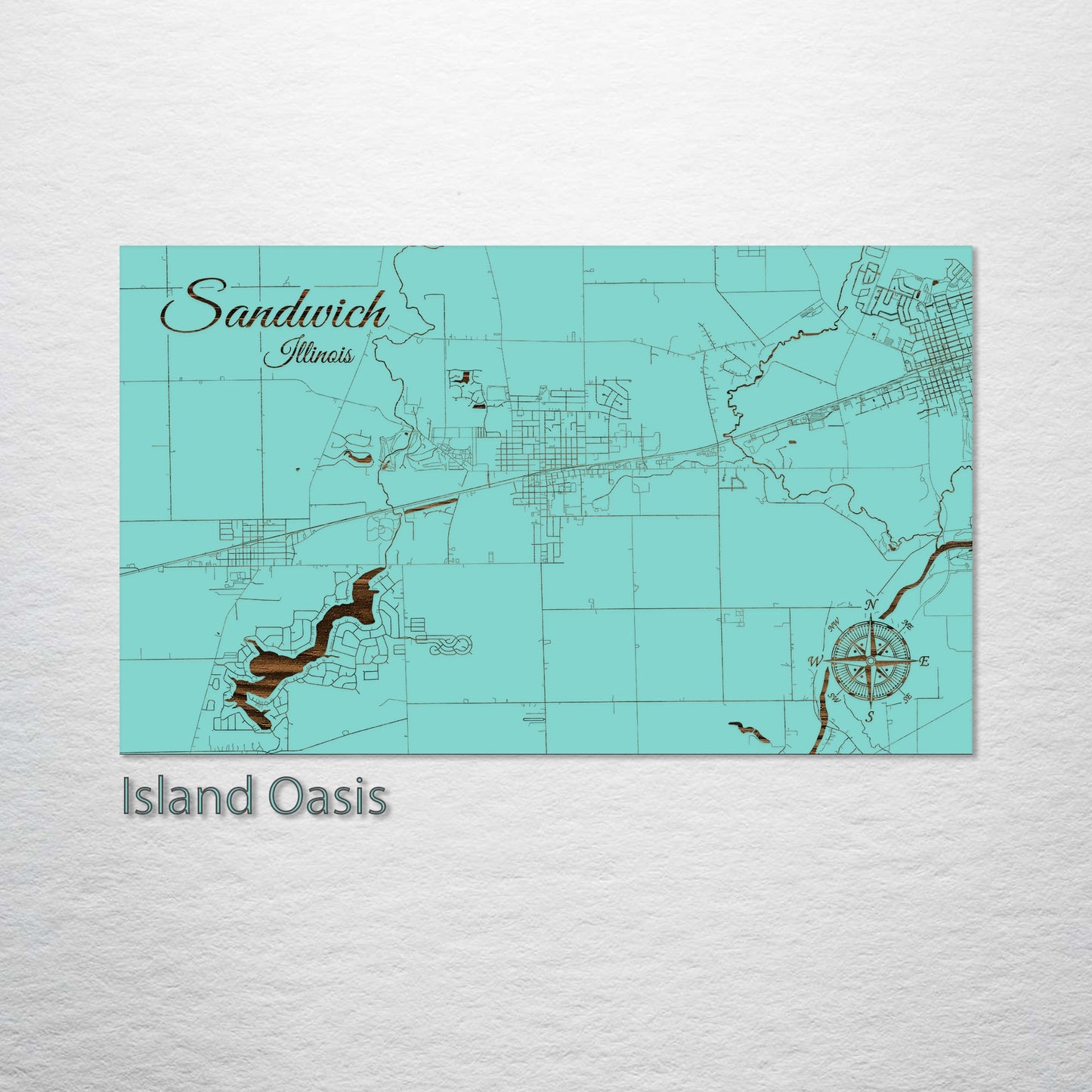 Sandwich, Illinois Street Map