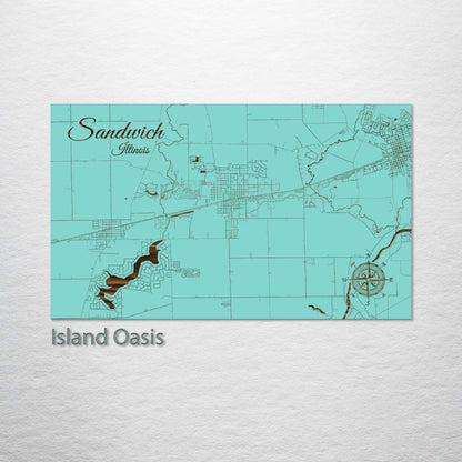 Sandwich, Illinois Street Map