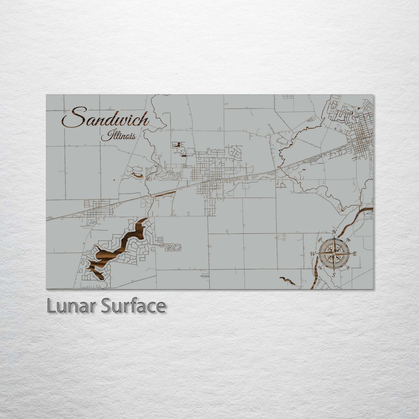 Sandwich, Illinois Street Map