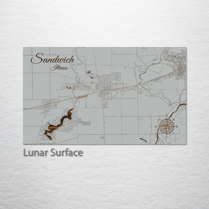 Sandwich, Illinois Street Map