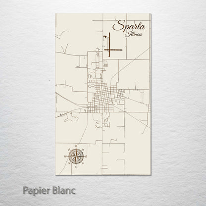 Sparta, Illinois Street Map