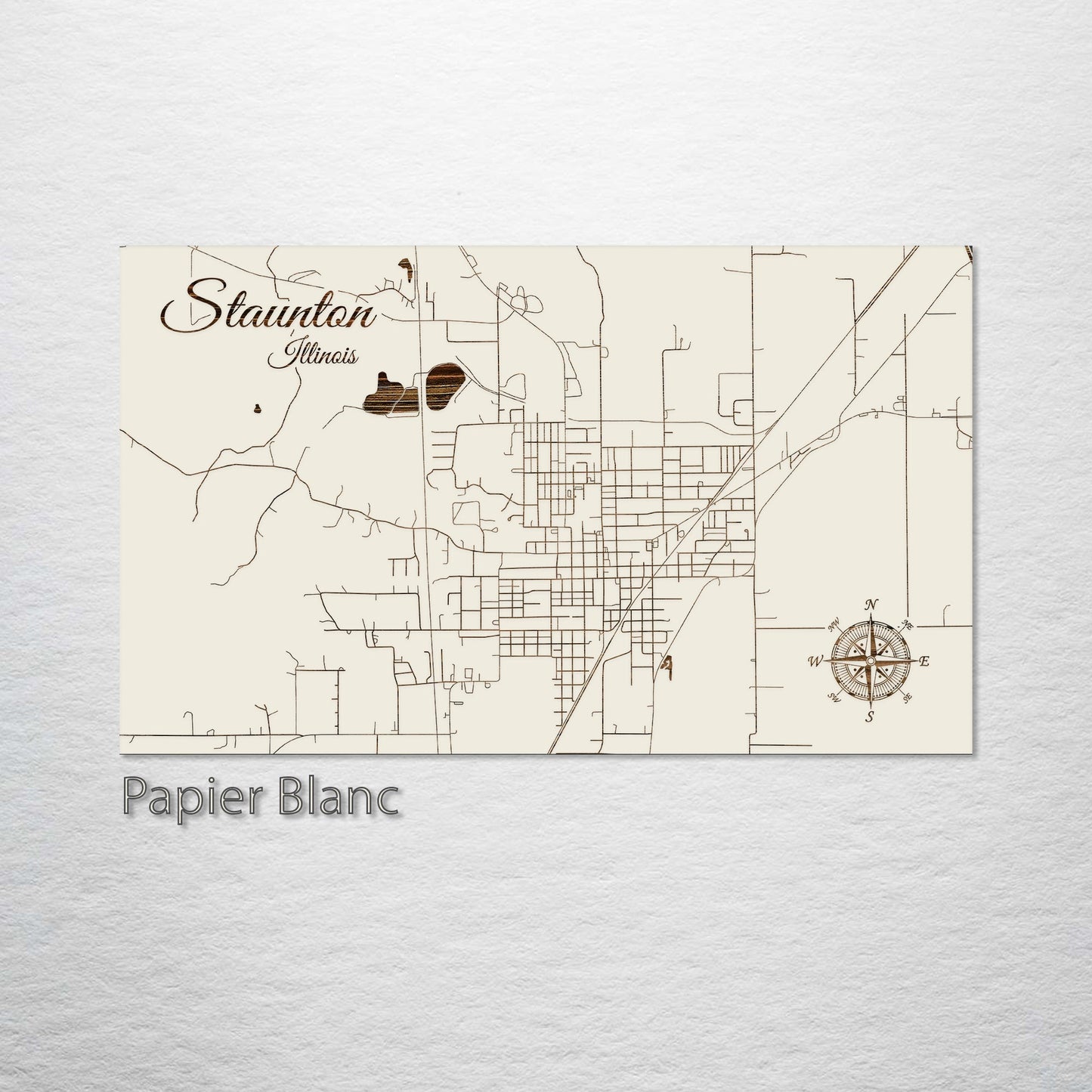 Staunton, Illinois Street Map