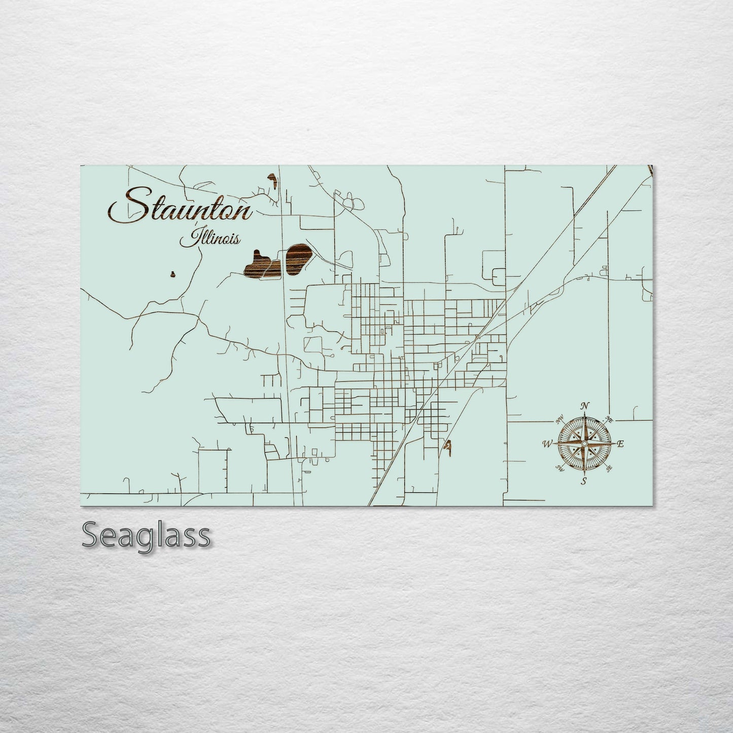 Staunton, Illinois Street Map