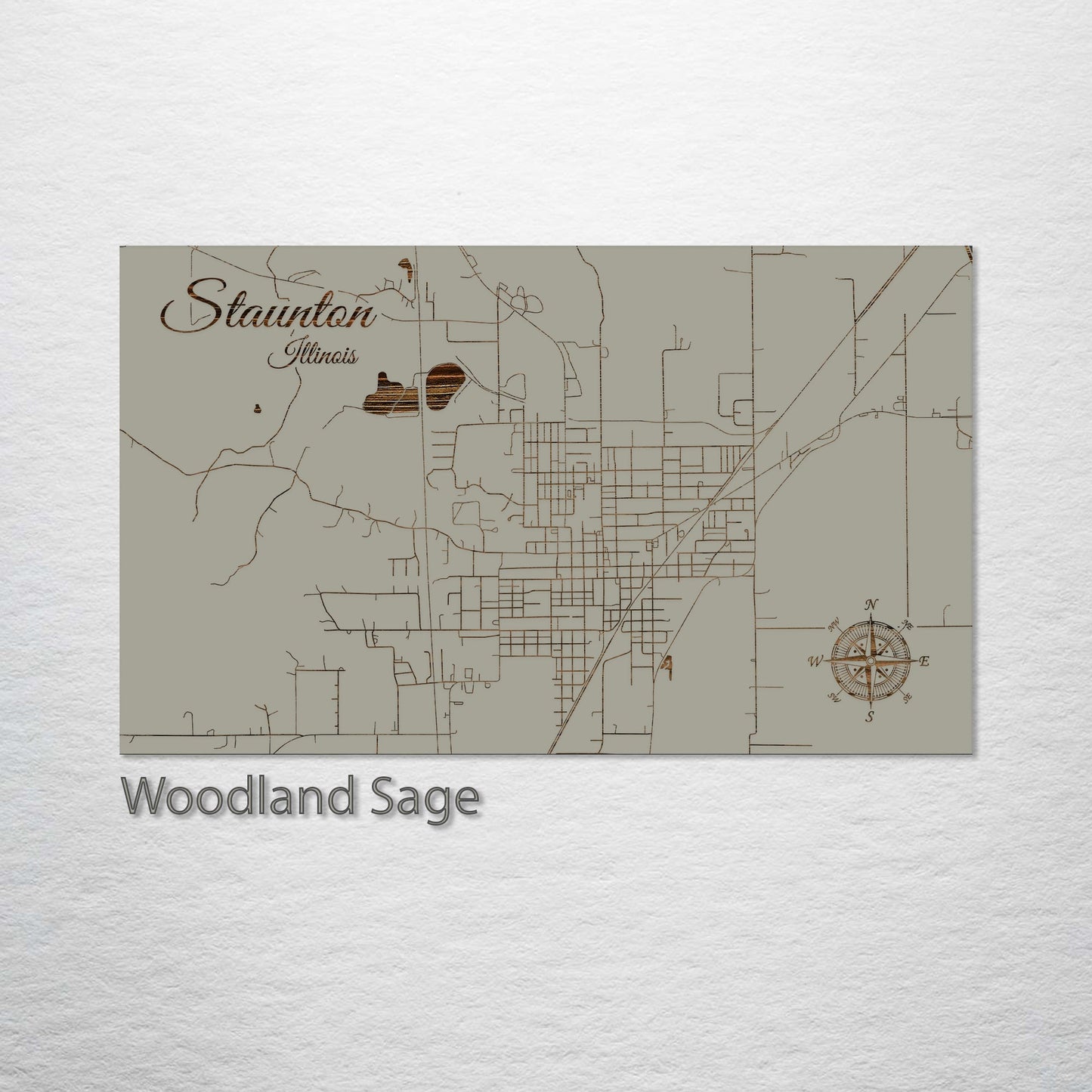 Staunton, Illinois Street Map