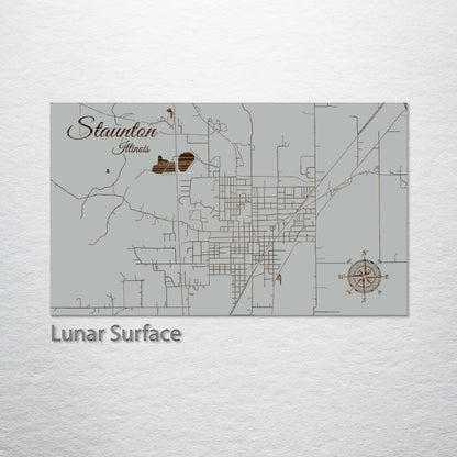 Staunton, Illinois Street Map