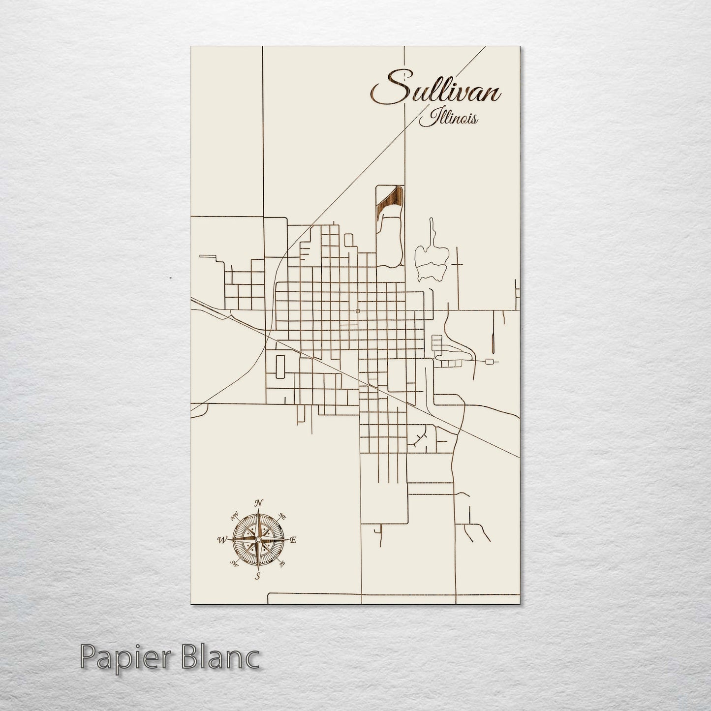 Sullivan, Illinois Street Map