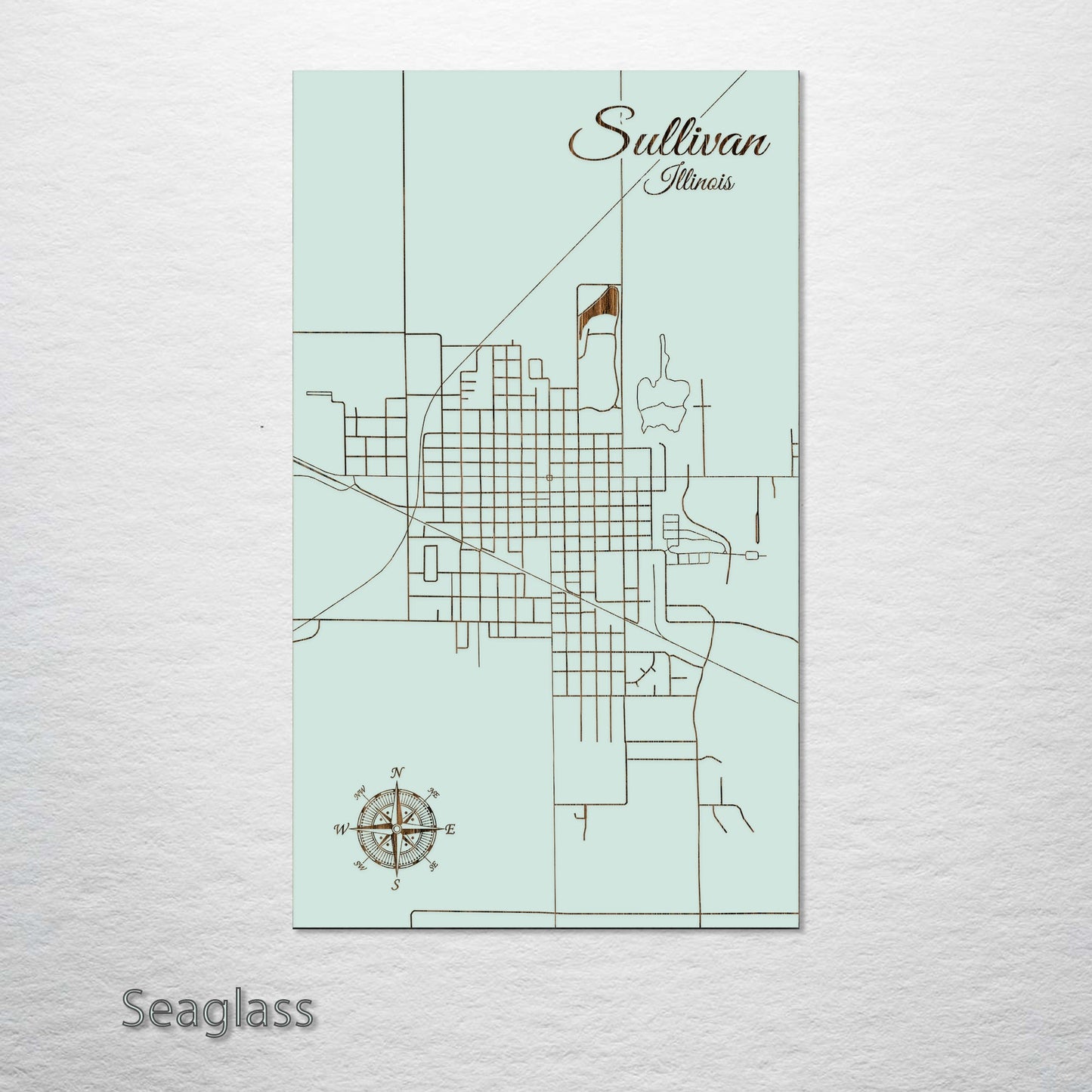 Sullivan, Illinois Street Map