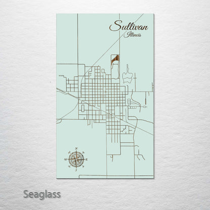 Sullivan, Illinois Street Map