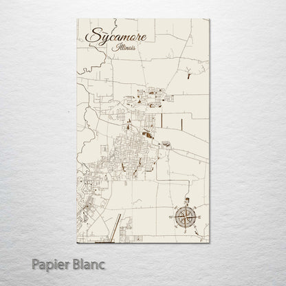 Sycamore, Illinois Street Map