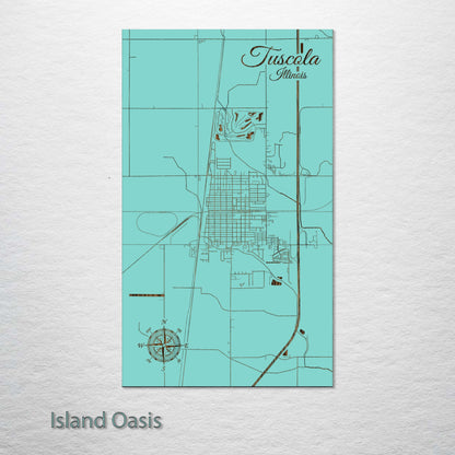Tuscola, Illinois Street Map