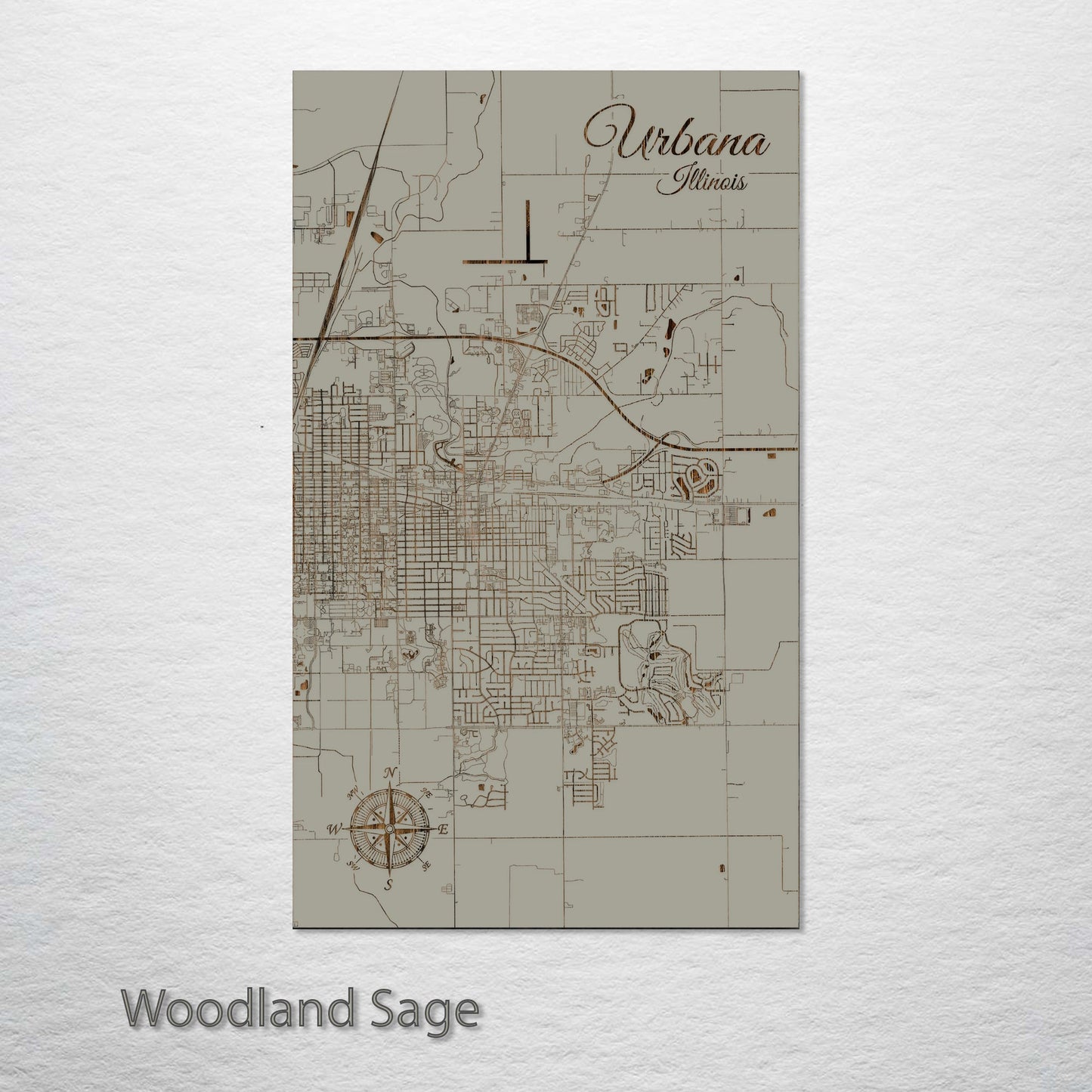 Urbana, Illinois Street Map