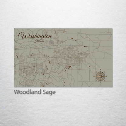 Washington, Illinois Street Map