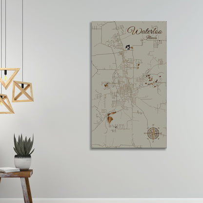 Waterloo, Illinois Street Map