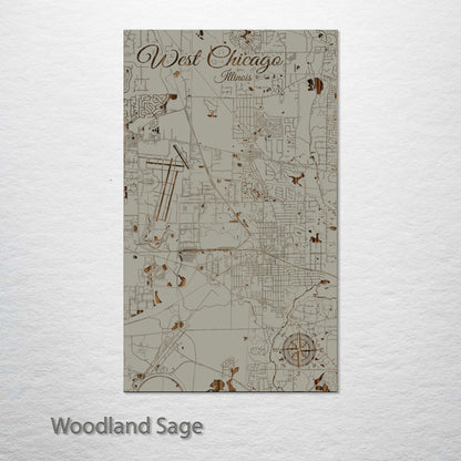 West Chicago, Illinois Street Map