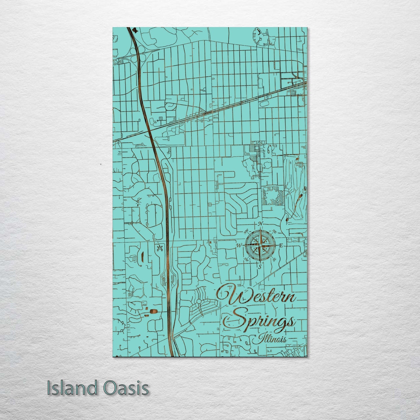 Western Springs, Illinois Street Map
