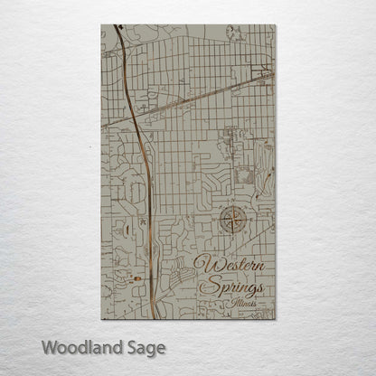 Western Springs, Illinois Street Map