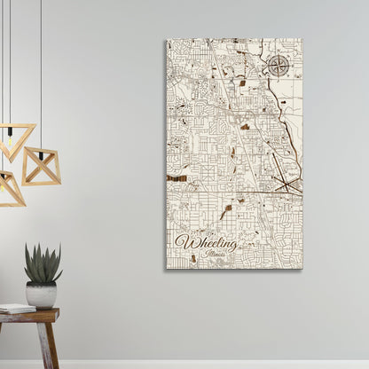 Wheeling, Illinois Street Map