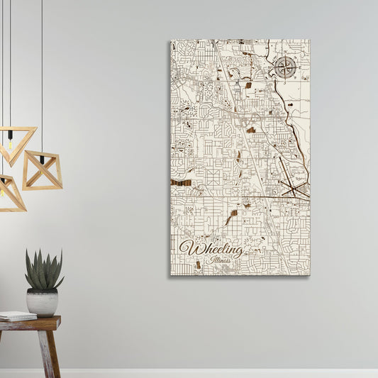 Wheeling, Illinois Street Map