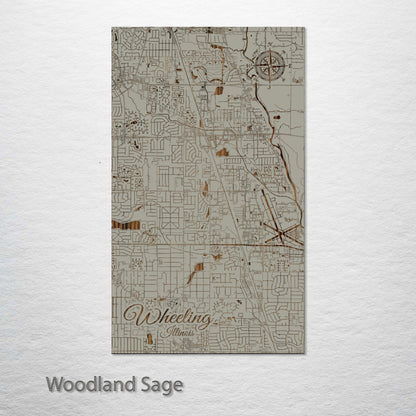 Wheeling, Illinois Street Map