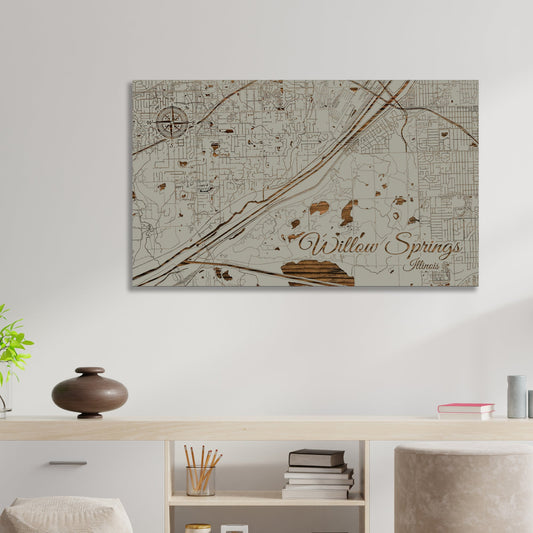 Willow Springs, Illinois Street Map