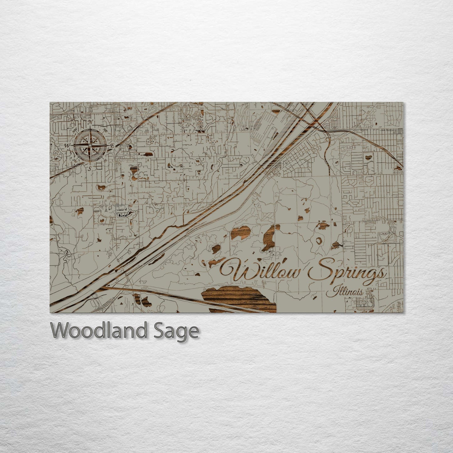 Willow Springs, Illinois Street Map