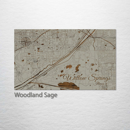 Willow Springs, Illinois Street Map