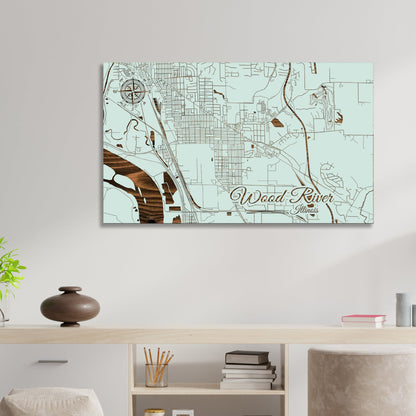 Wood River, Illinois Street Map