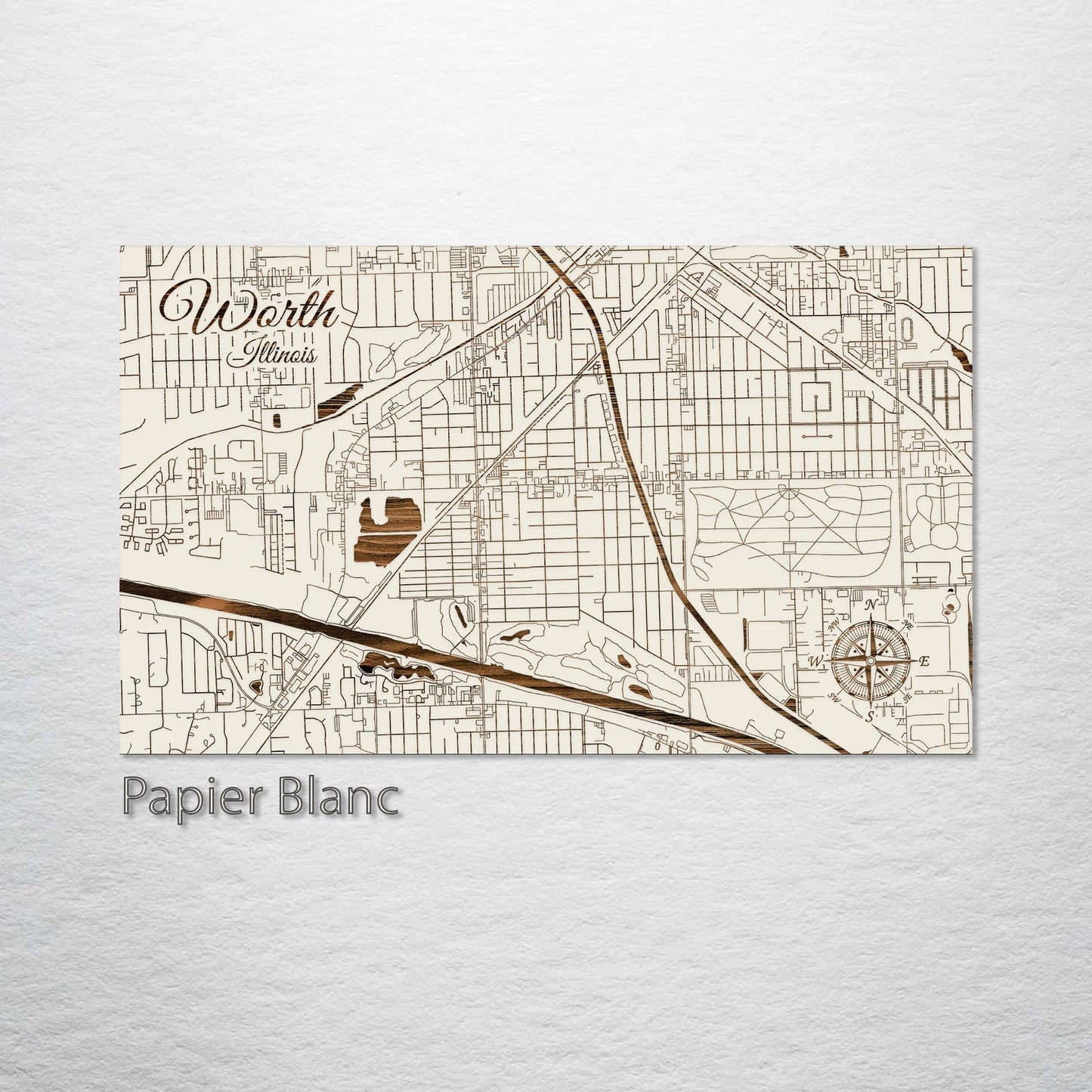 Worth, Illinois Street Map