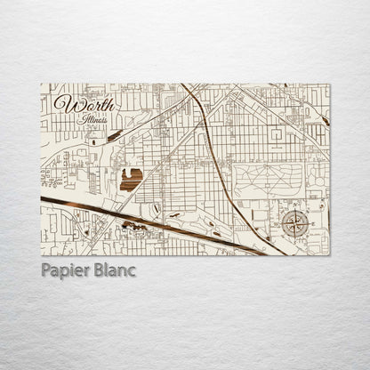 Worth, Illinois Street Map