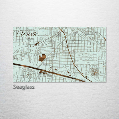 Worth, Illinois Street Map