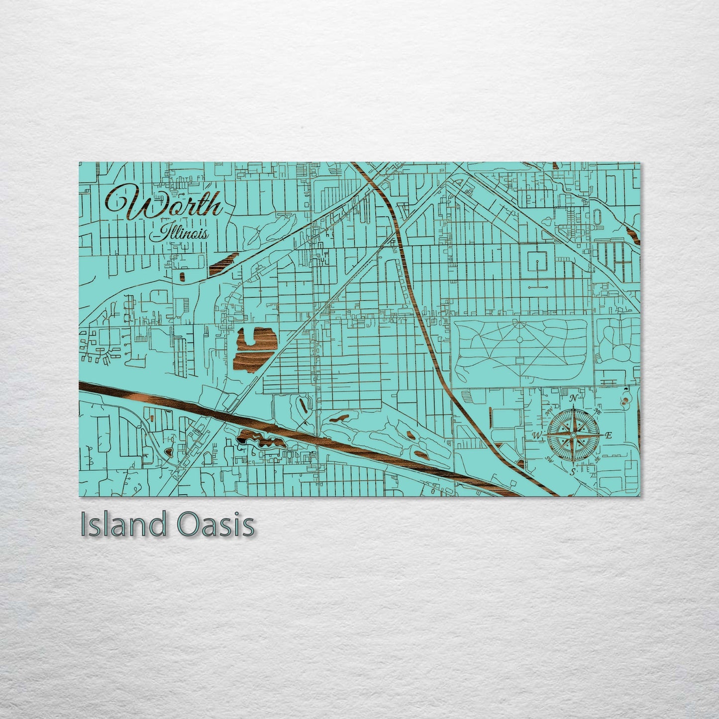 Worth, Illinois Street Map