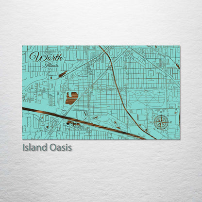 Worth, Illinois Street Map