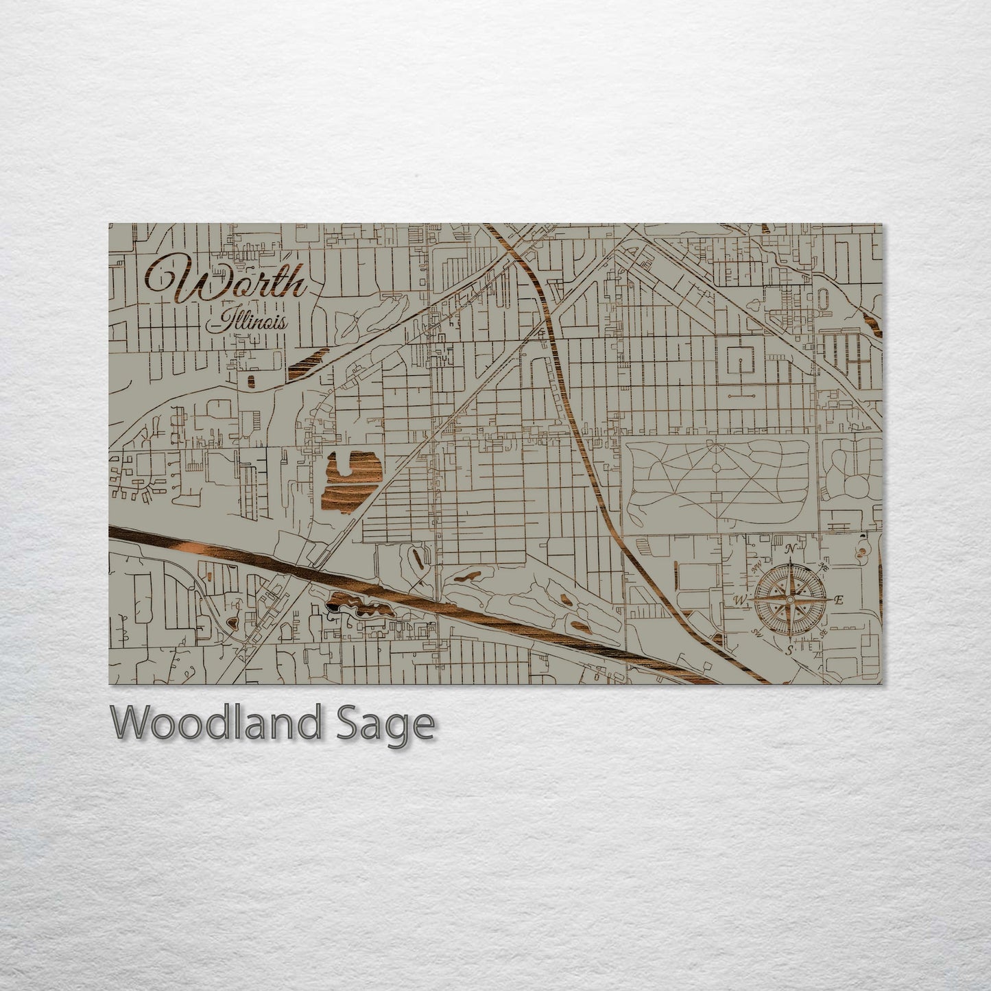 Worth, Illinois Street Map