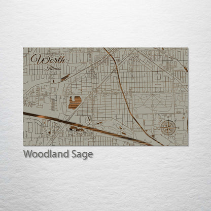 Worth, Illinois Street Map