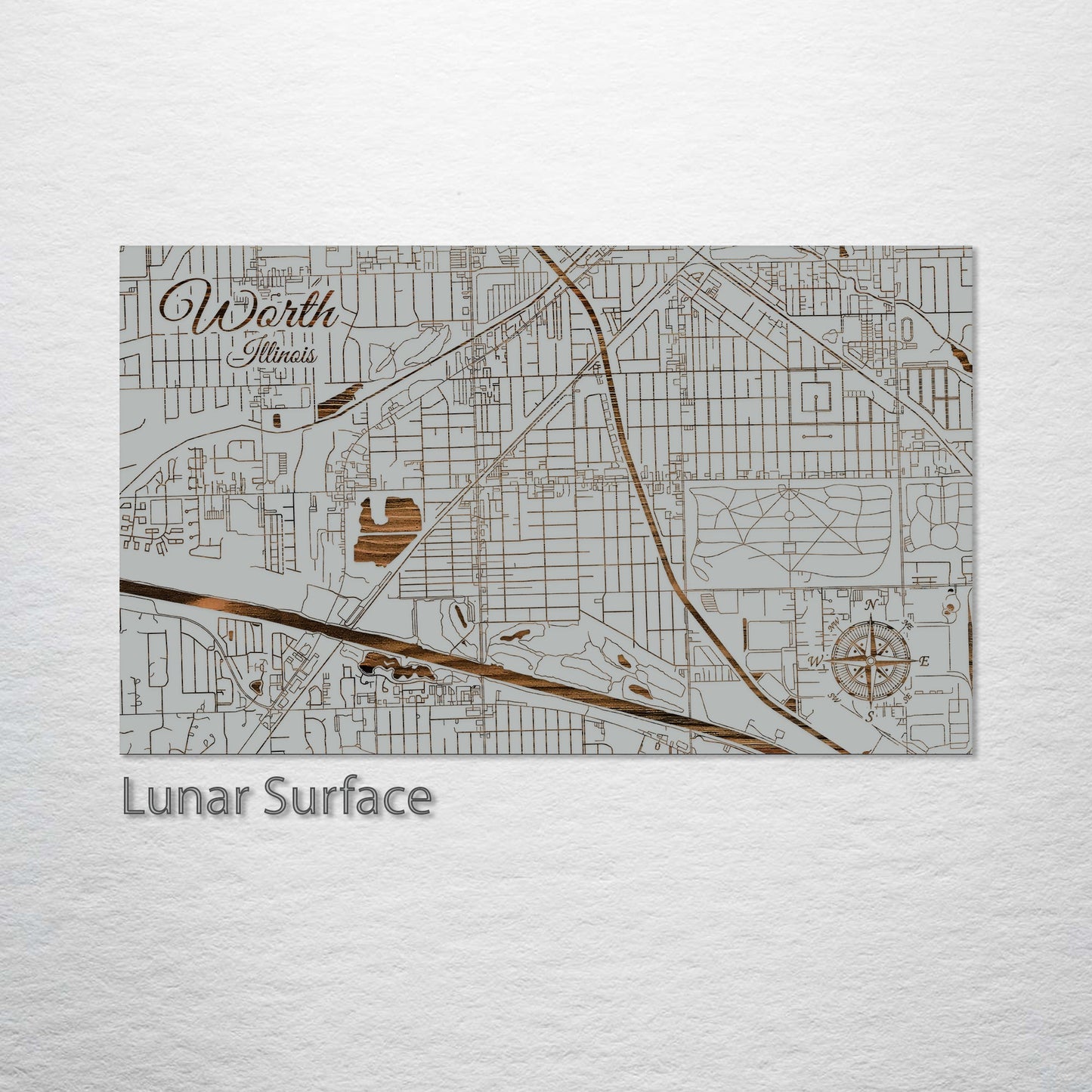 Worth, Illinois Street Map