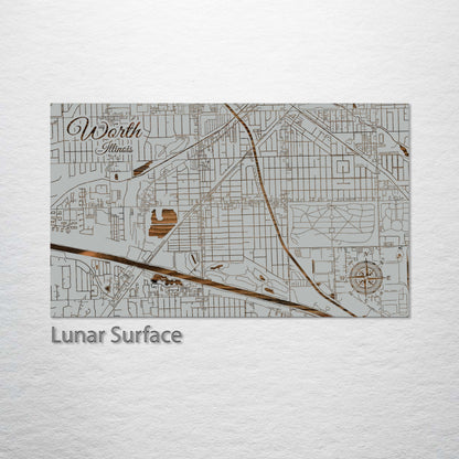 Worth, Illinois Street Map