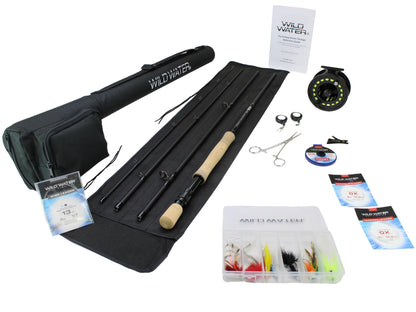 Deluxe Fly Fishing Kit, 12wt Rod | 9ft | 4-piece | Wild Water Fly Fishing