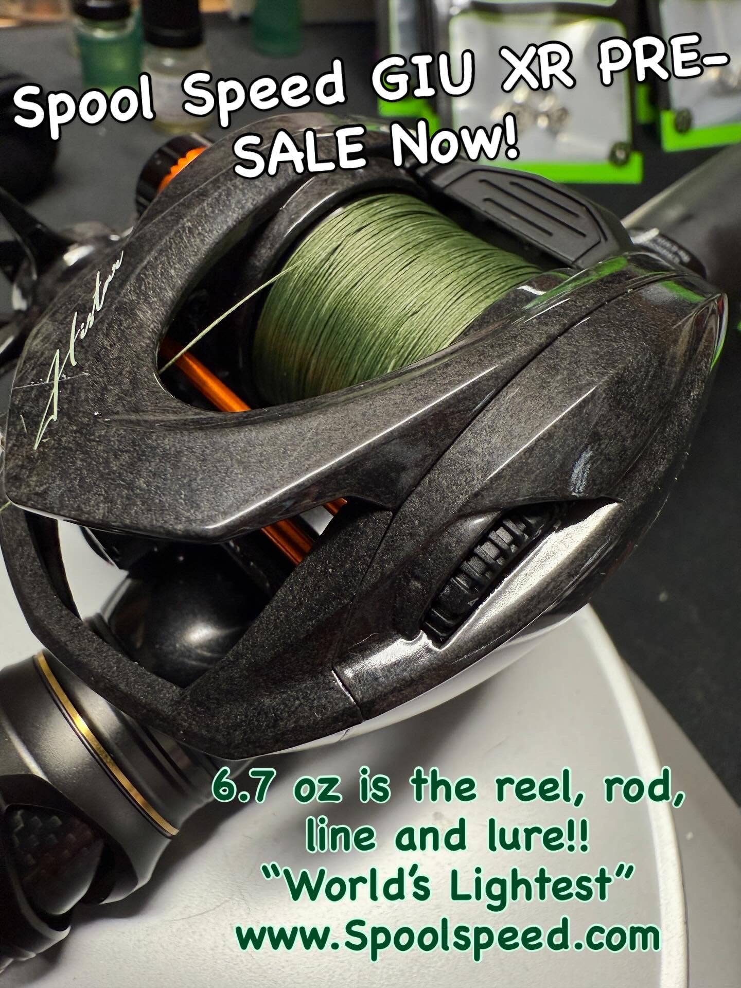 GIU-XR 3.6 Oz Worlds Lightest reel
