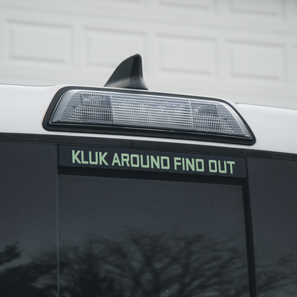 KLUK AROUND FIND OUT DECAL