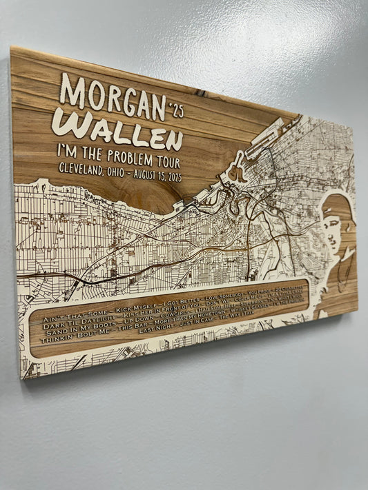 Morgan Wallen - Limited Edition "I'm The Problem Tour" Setlist Map