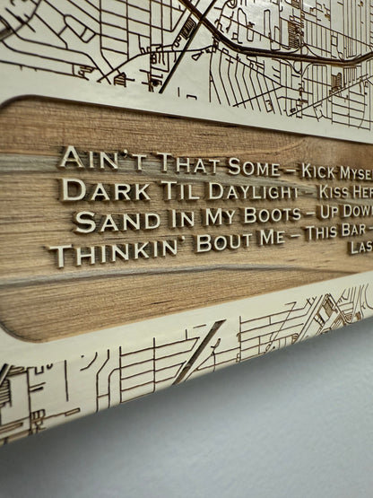 Morgan Wallen - Limited Edition "I'm The Problem Tour" Setlist Map