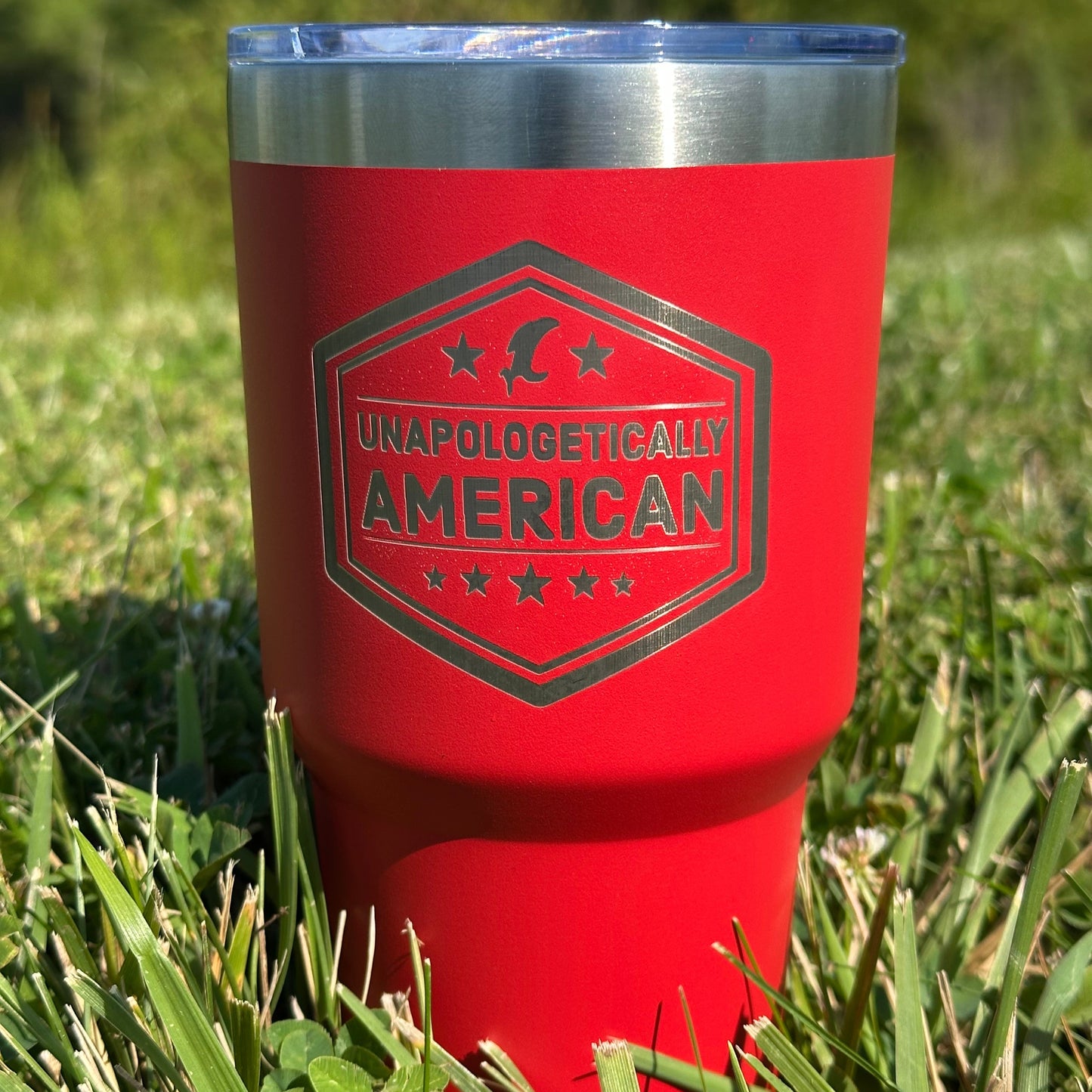 Unapologetically American 30oz Red Tumbler w/ Straw