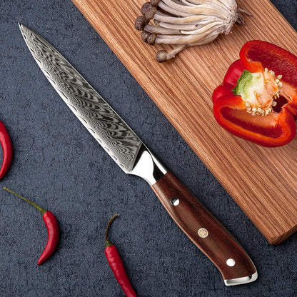 Splendor Knife Set 4 Piece VG10 Damascus Steel with Pakkawood Handle & Sheath