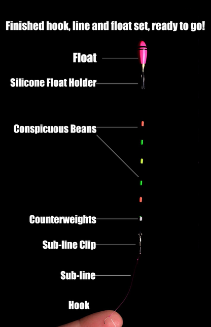 Pre-Tied Tanago Rig Set – Hook, Line & Float